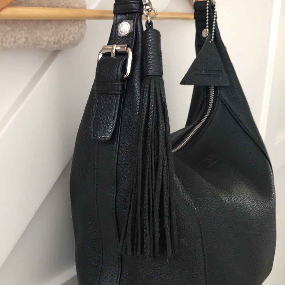 NWOT Atelier Noir Rudsak Black Leather Hobo Shoulder Bag Purse - Picture 4 of 17